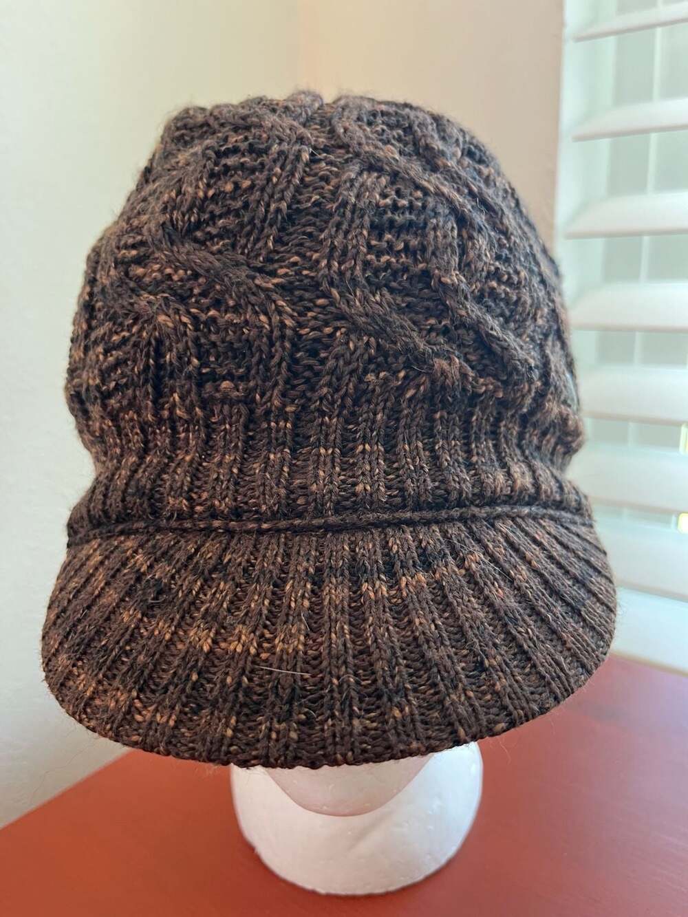 Coal The Highland Brown Marled Knit Brim Beanie – Newsboy Cabbie Cap Style 779B1